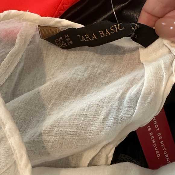 Zara Basic Women's White Blouse - Picture 7 of 7